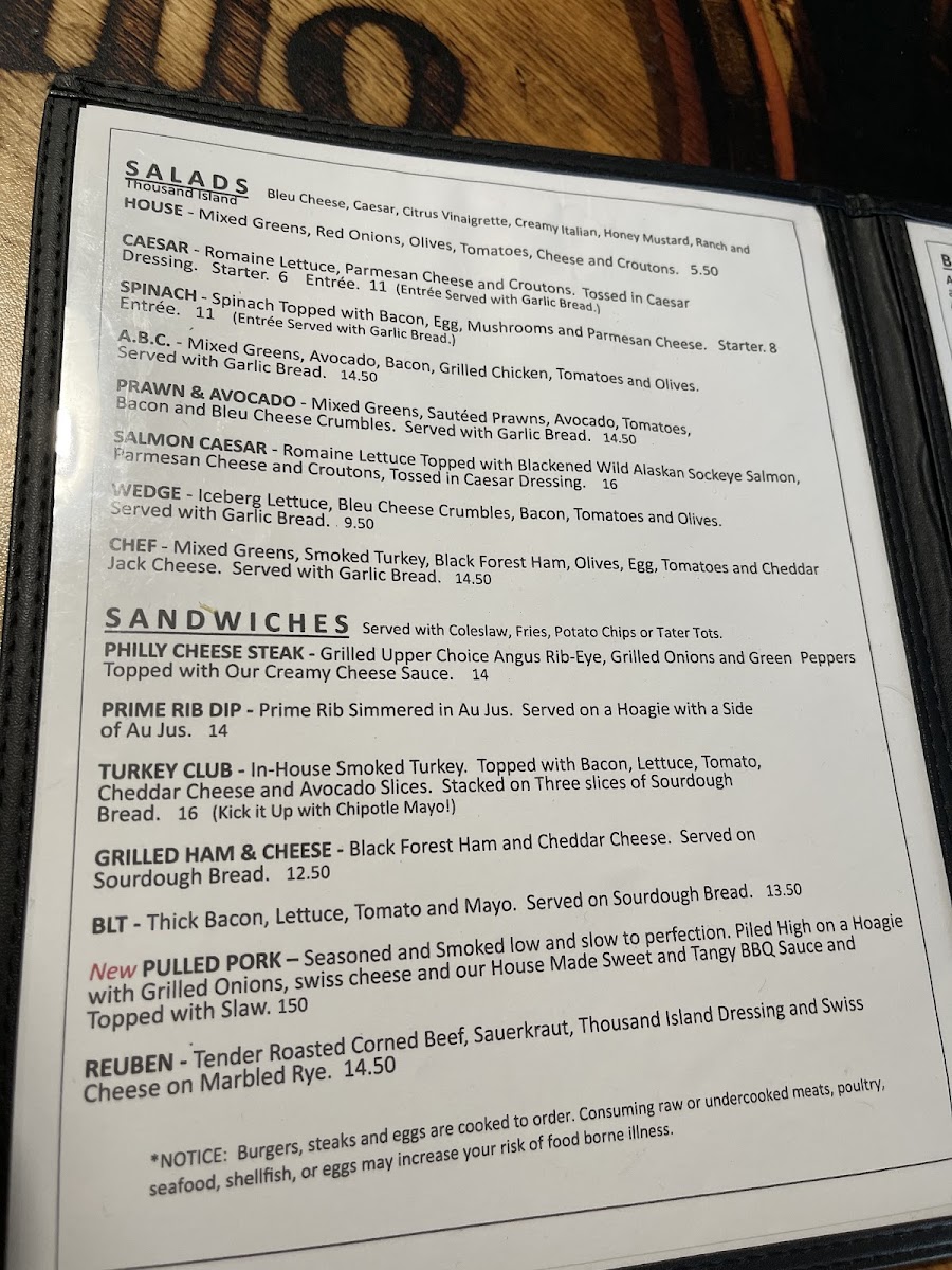 Christy's Bar & Grill Menu - Image 2